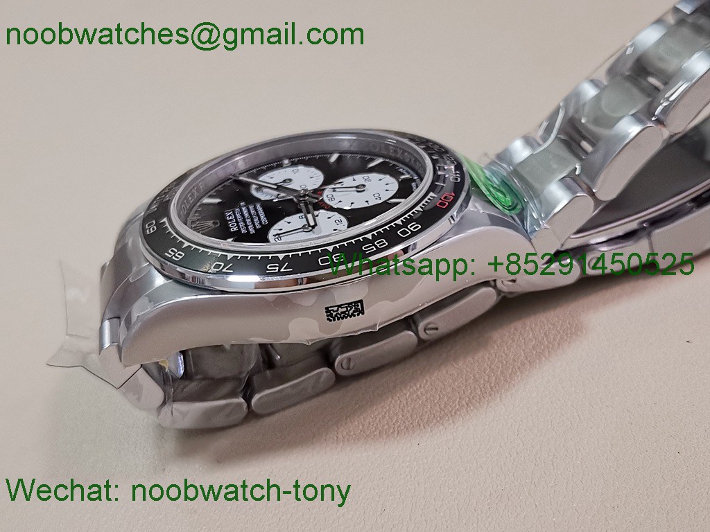 Replica Rolex Daytona 126529 Lemans Black White Dial 904L CBD Factory 4132 1:1 Best SuperCLone Heavy Gain Weight