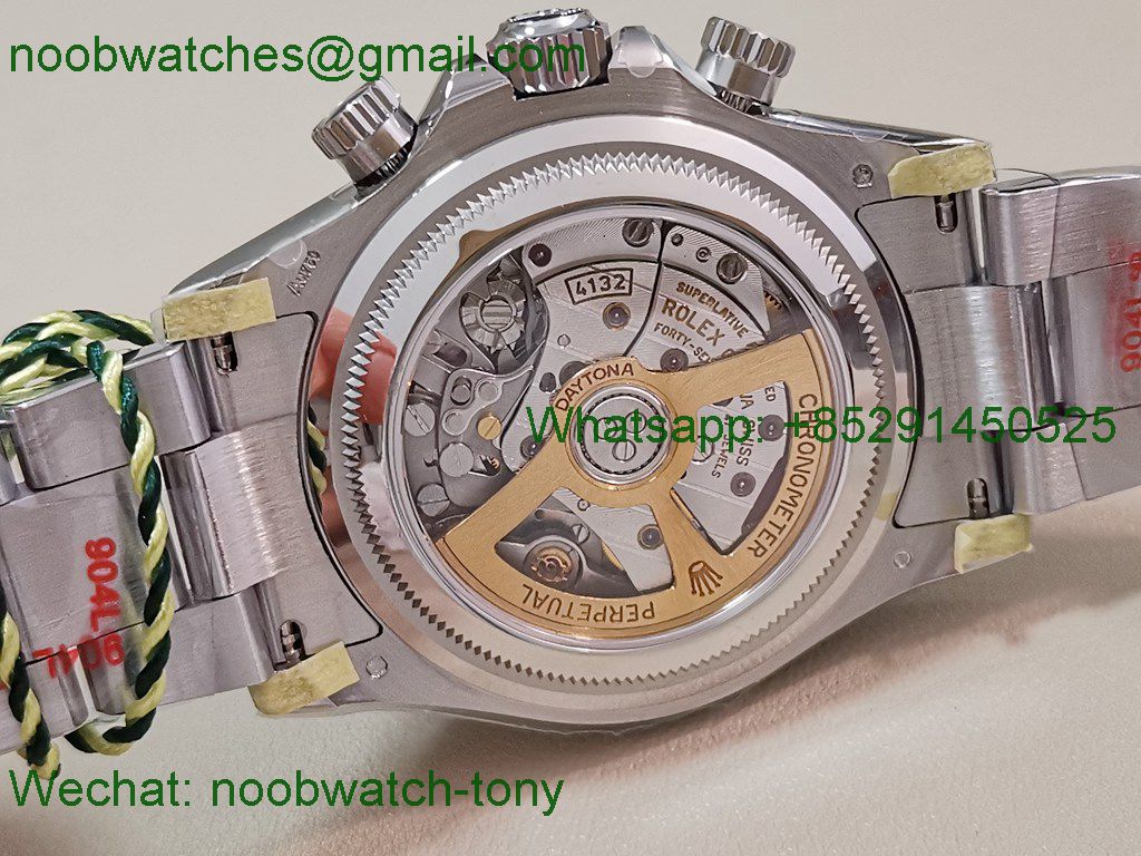 Replica Rolex Daytona 126529 Lemans Black White Dial 904L CBD Factory 4132 1:1 Best SuperCLone Heavy Gain Weight