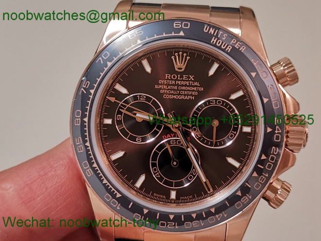 Replica Rolex Daytona 126515 Rose Gold Brown Dial CBD Factory 4131 Heavy Gain Weight Best SuperClone