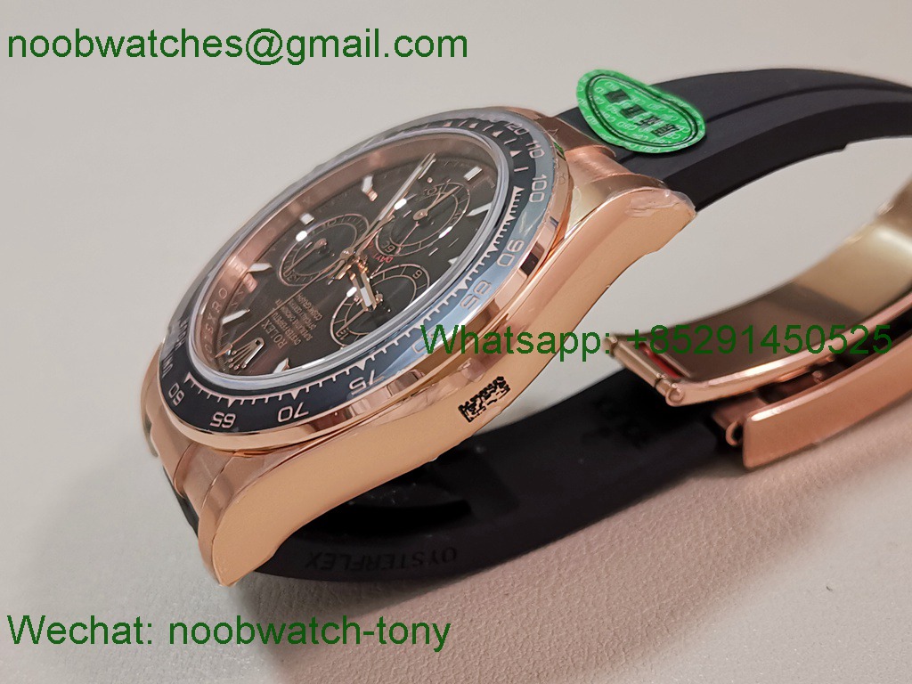 Replica Rolex Daytona 126515 Rose Gold Brown Dial CBD Factory 4131 Heavy Gain Weight Best SuperClone