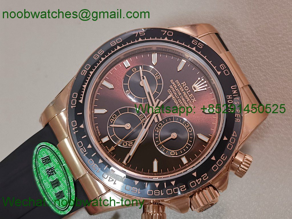 Replica Rolex Daytona 126515 Rose Gold Brown Dial CBD Factory 4131 Heavy Gain Weight Best SuperClone