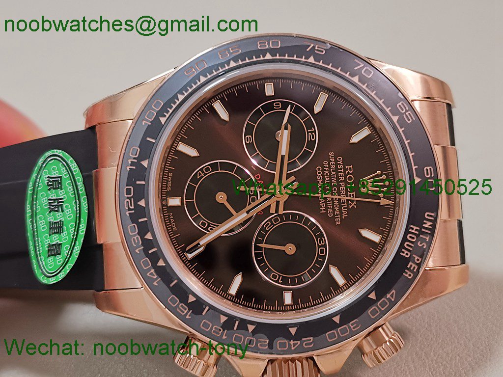 Replica Rolex Daytona 126515 Rose Gold Brown Dial CBD Factory 4131 Heavy Gain Weight Best SuperClone