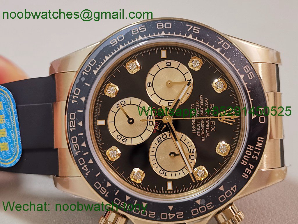 Replica Rolex Daytona 126515 Yellow Gold Black Dial CBD Factory 4131 Heavy Gain Weight Best SuperClone