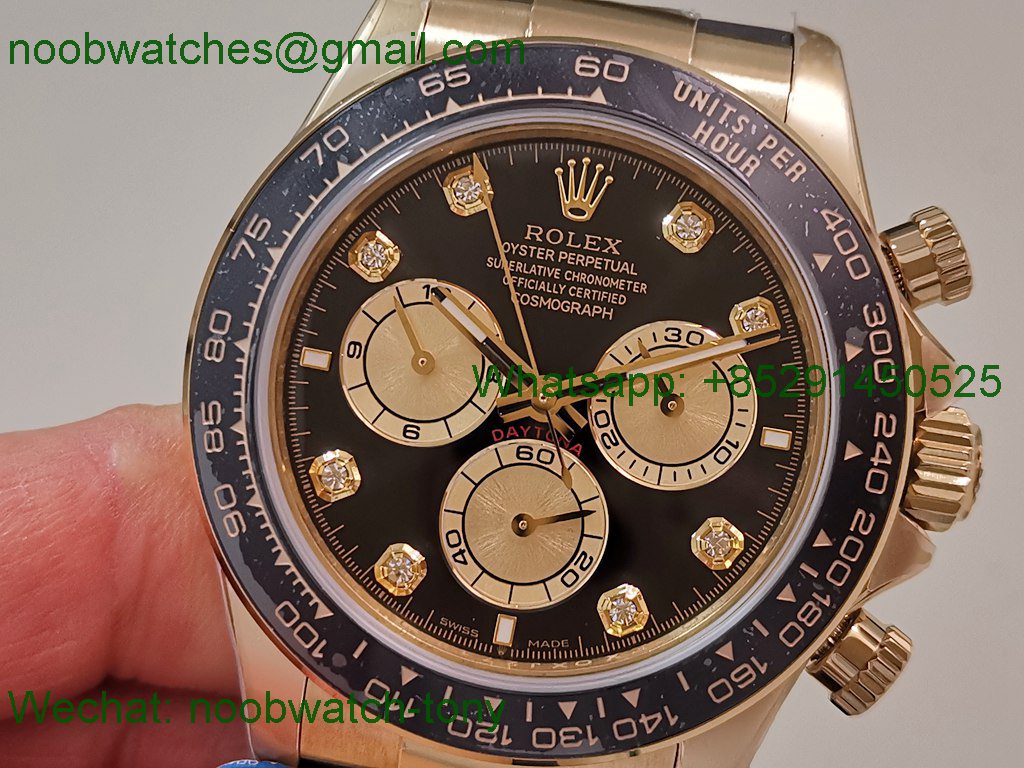 Replica Rolex Daytona 126515 Yellow Gold Black Dial CBD Factory 4131 Heavy Gain Weight Best SuperClone