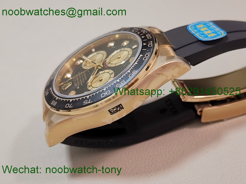 Replica Rolex Daytona 126515 Yellow Gold Black Dial CBD Factory 4131 Heavy Gain Weight Best SuperClone
