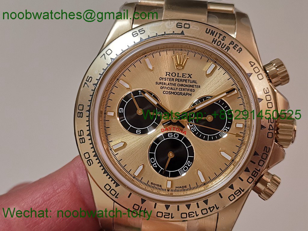 Replica Rolex Daytona 126505 Yellow Gold Golden Dial CBD Factory 4131 Heavy Gain Weight Best SuperClone
