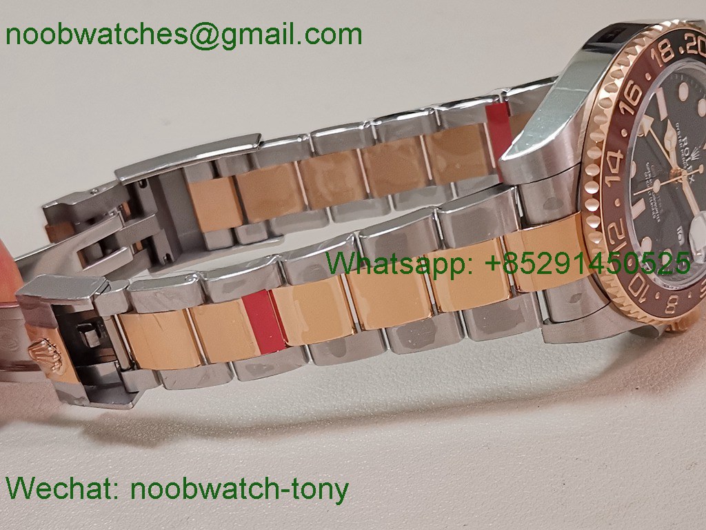 Replica Rolex GMT II 126711 CHNR SS Rose Gold VSF 1:1 Best SuperCLone DD3285 Heavy Gain Weight 