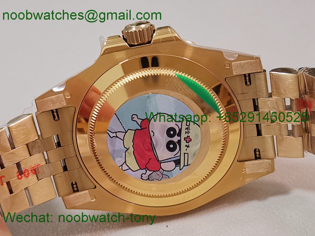 Replica Rolex GMT II 126718 GRNR ARF Best SuperCLone Tiger Iron Yellow Gold Jubilee VR3285 