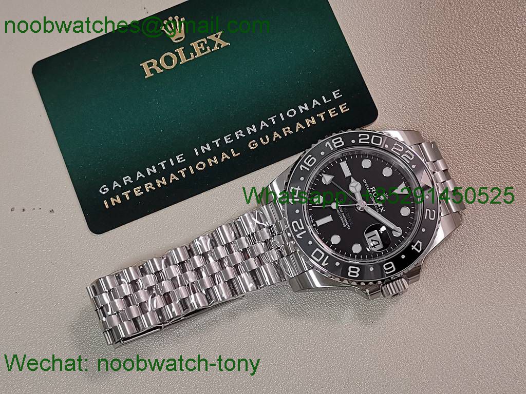 Replica Rolex GMT II 126720 GRNR Bruce Wayne Black Gray VSF SuperClone Best Jubilee DD3285 V3
