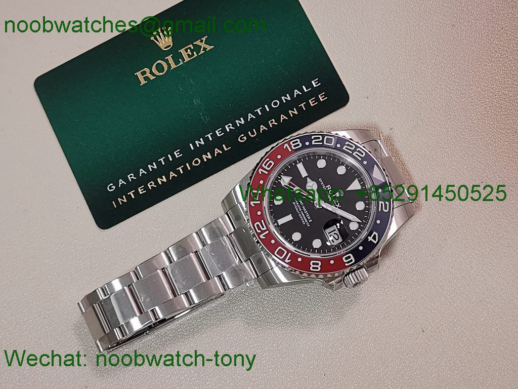Replica Rolex GMT II 126710 BLRO Pepsi Blue Red Bezel VSF Best SuperClone Oyster DD3285 V3