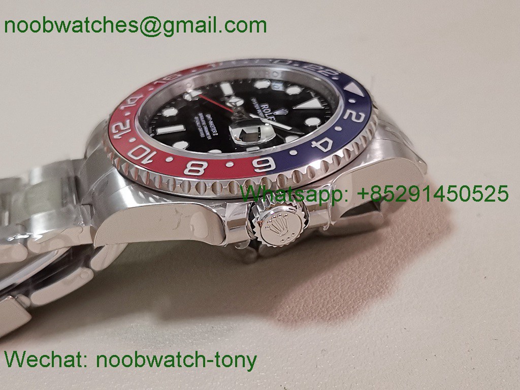 Replica Rolex GMT II 126710 BLRO Pepsi Blue Red Bezel VSF Best SuperClone Oyster DD3285 V3