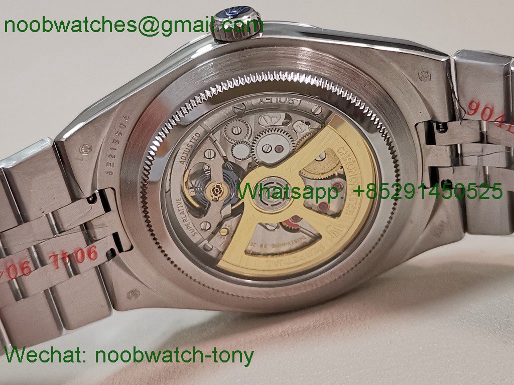 Replica Rolex Land Dweller 127386 ESF Ice Blue Dial A7135 Best SuperClone 