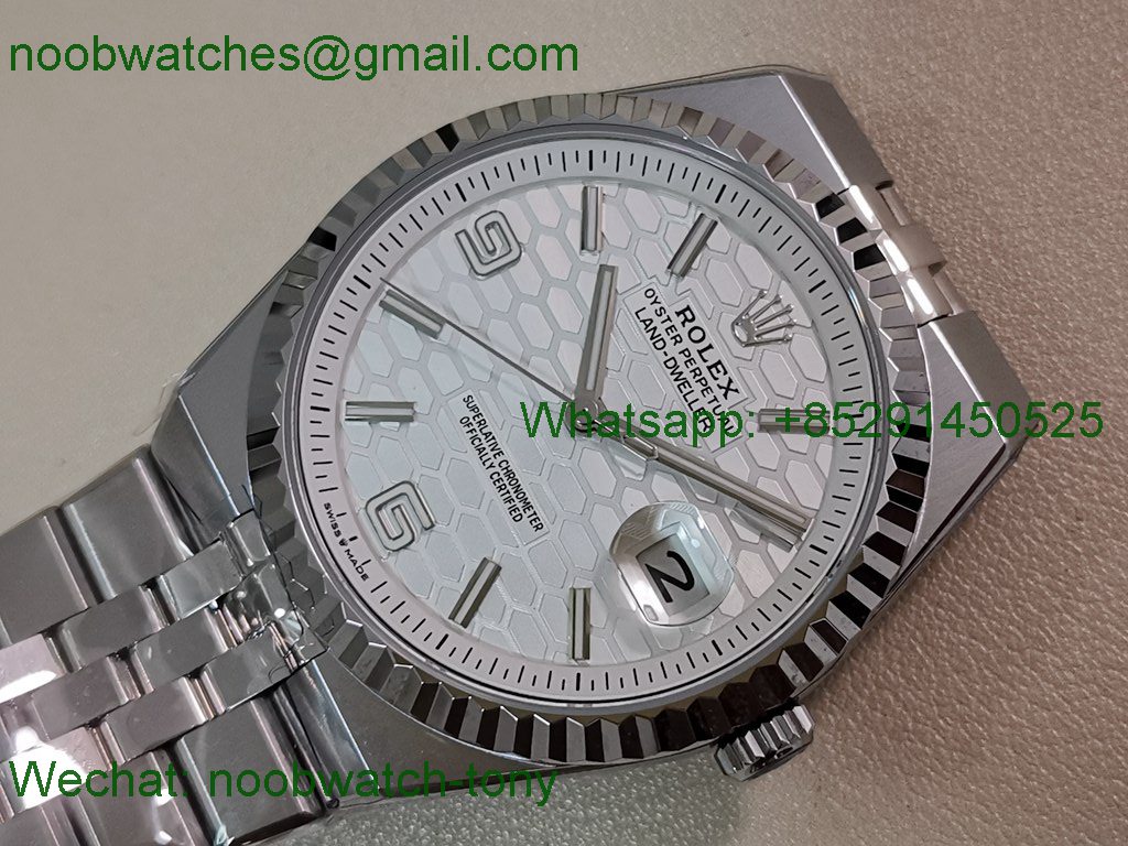 Replica Rolex Land Dweller 127386 ESF White Dial A7135 Best SuperClone 