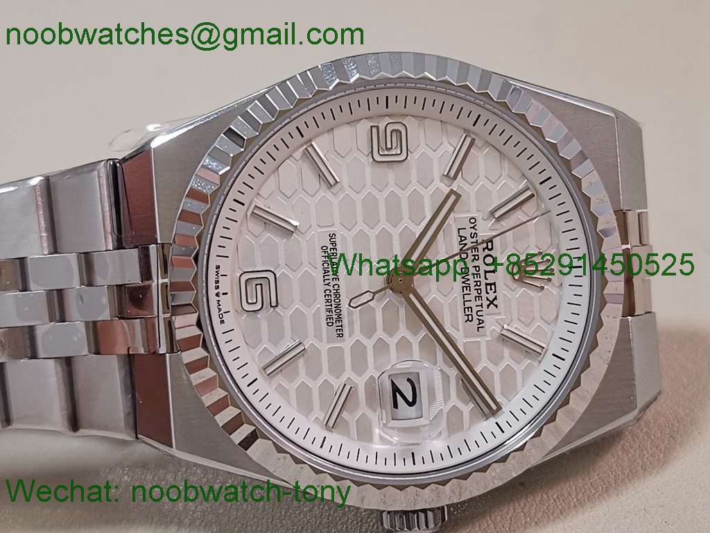 Replica Rolex Land Dweller 127386 ESF White Dial A7135 Best SuperClone 