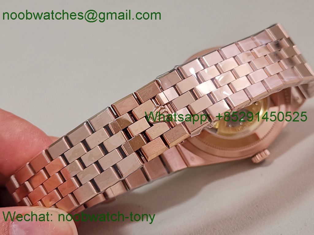 Replica Rolex Land Dweller 127335 Rose Gold ESF White Dial A7135 SuperClone Best 