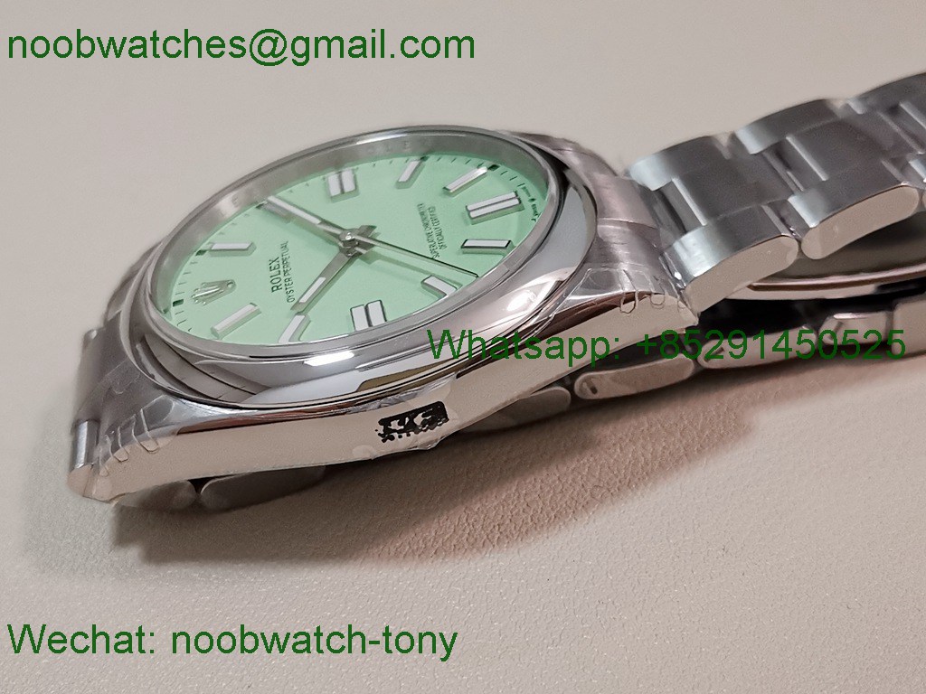 Replica Rolex Oyster Perpetual 36mm 126000 VSF 1:1 Best SuperClone 2025 Mint Green Dial VS3230