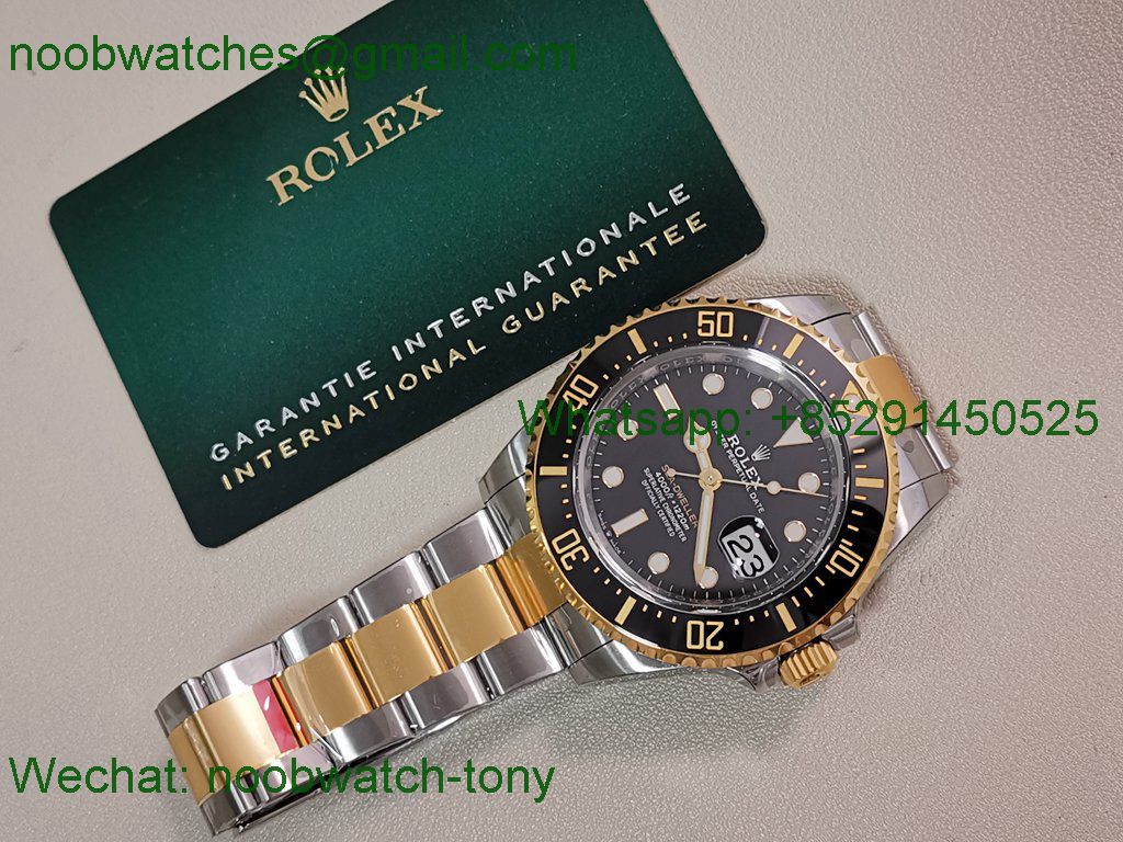 Replica Rolex Sea-Dweller 126603 SS Yellow Gold VSF 1:1 Best SuperClone Black Dial VS3235 V3