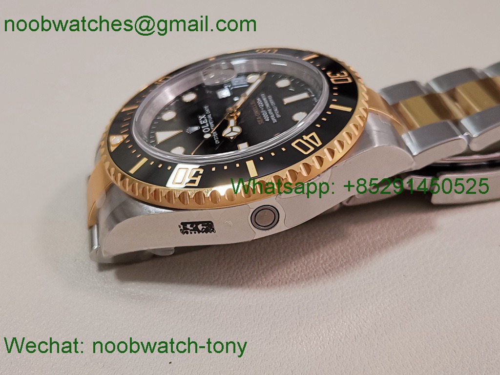 Replica Rolex Sea-Dweller 126603 SS Yellow Gold VSF 1:1 Best SuperClone Black Dial VS3235 V3