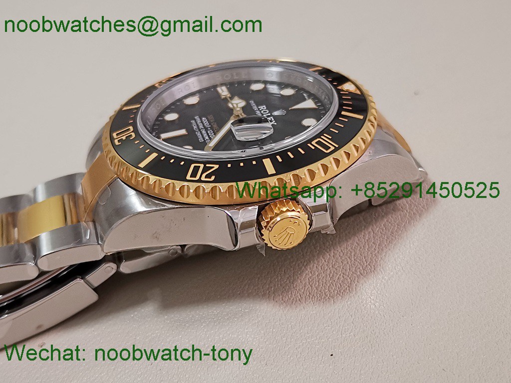Replica Rolex Sea-Dweller 126603 SS Yellow Gold VSF 1:1 Best SuperClone Black Dial VS3235 V3