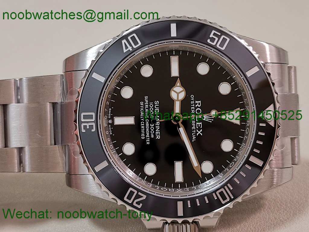 Replica Rolex Submariner 41mm 124060 No Date VSF 1:1 Best SuperClone Black Dial VS3230