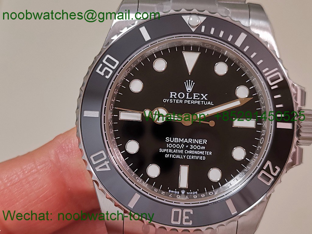 Replica Rolex Submariner 41mm 124060 No Date VSF 1:1 Best SuperClone Black Dial VS3230