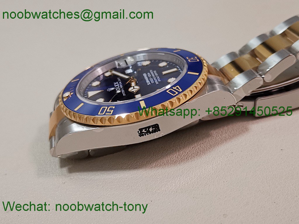 Replica Rolex Submariner 126613 LB Blue Gain Weight V2 VSF 1:1 Best SuperClone SS Yellow Gold