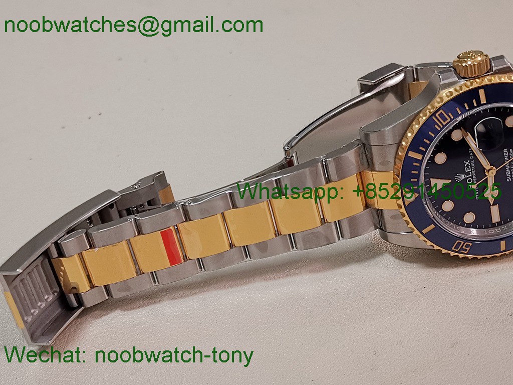 Replica Rolex Submariner 126613 LB Blue Gain Weight V2 VSF 1:1 Best SuperClone SS Yellow Gold