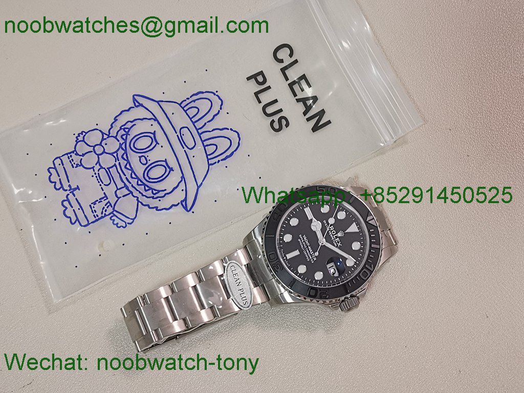 Replica Rolex Yacht-Master 226627 Titanium Clean Plus 1:1 Best SuperClone Black Dial DD3235