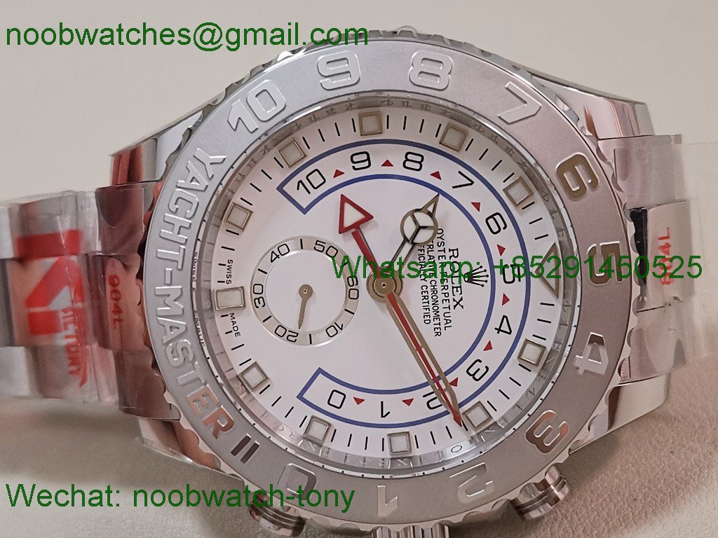Replica Rolex YachtMaster II 116689 KF 1:1 Best White Dial A7750