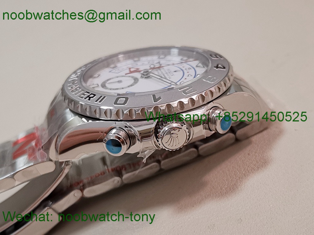 Replica Rolex YachtMaster II 116689 KF 1:1 Best White Dial A7750