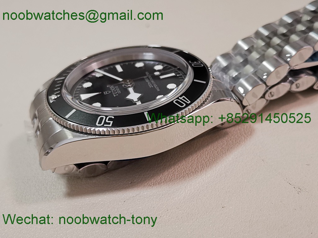 Replica TUDOR Black Bay 41mm ZF 1:1 Best SuperClone Black Dial SS Bracelet A2824