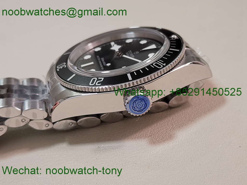 Replica TUDOR Black Bay 41mm ZF 1:1 Best SuperClone Black Dial SS Bracelet A2824