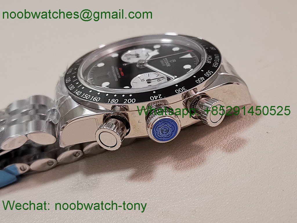 Replica TUDOR Black Bay Chrono M79360N M+F 1:1 Best SuperClone Black Dial DD7750