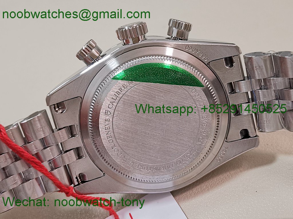 Replica TUDOR Black Bay Chrono BLSF 1:1 Best SuperClone Pink Dial on SS Bracelet A7750