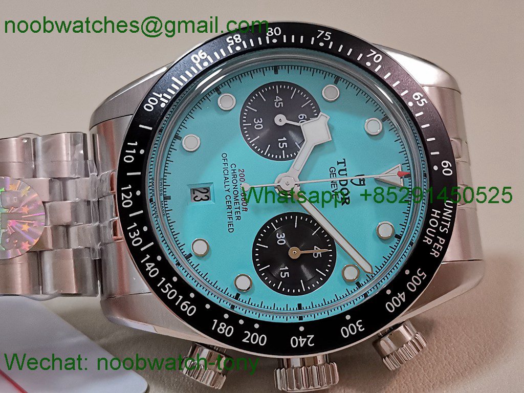 Replica TUDOR Black Bay Chrono BLSF 1:1 Best SuperClone Tiffany Blue Dial A7750