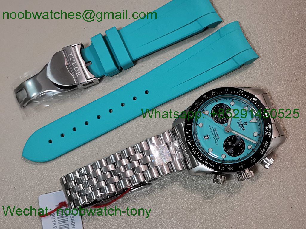 Replica TUDOR Black Bay Chrono BLSF 1:1 Best SuperClone Tiffany Blue Dial A7750