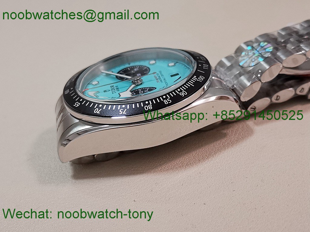 Replica TUDOR Black Bay Chrono BLSF 1:1 Best SuperClone Tiffany Blue Dial A7750