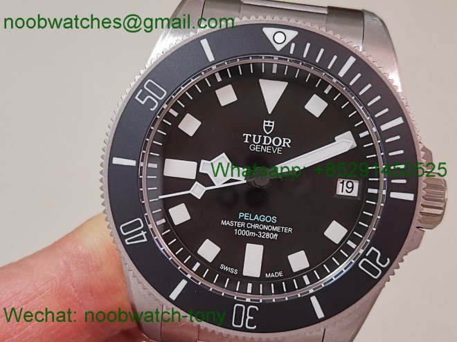 Replica TUDOR Pelagos M2543C1A 43mm Black Ceramic Titanium V2 ZF 1:1 Best SuperClone 2824