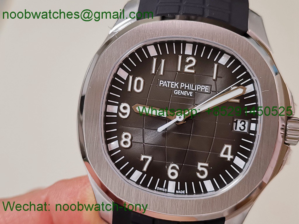 Replica Patek Philippe Aquanaut 5167 Black Dial on Rubber DDF 1:1 Best SuperClone DD330