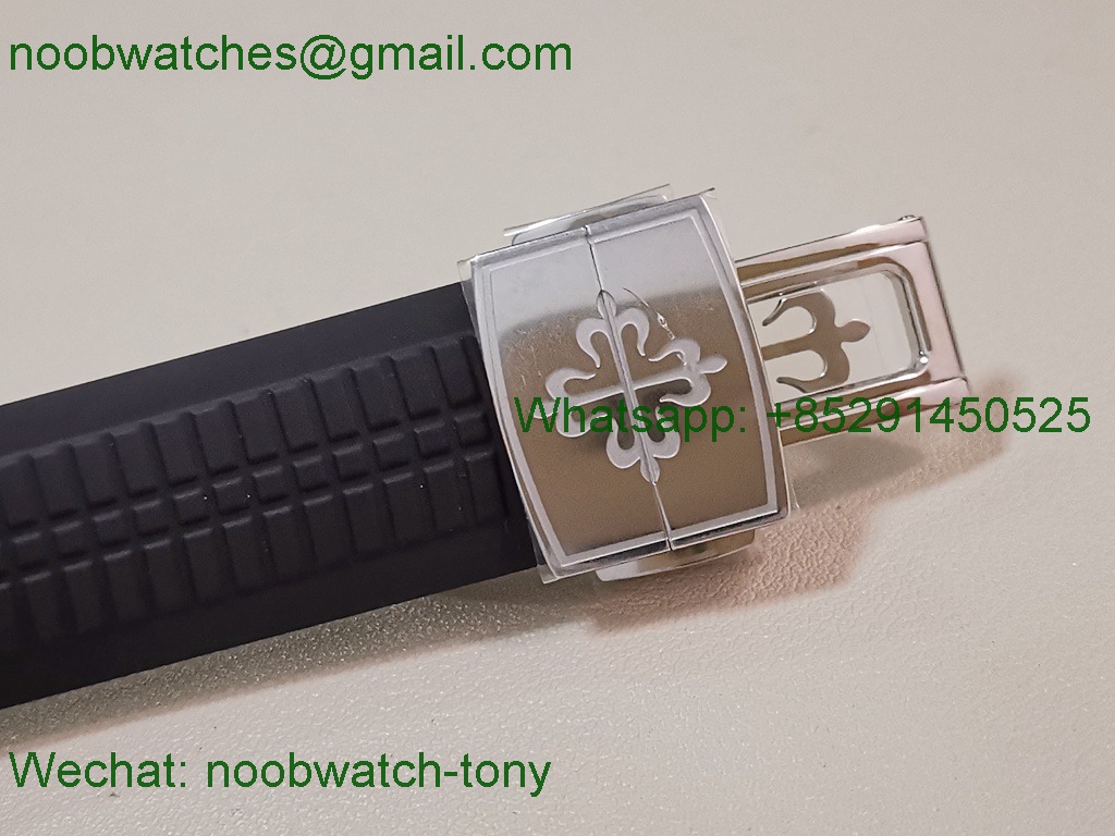 Replica Patek Philippe Aquanaut 5167 Black Dial on Rubber DDF 1:1 Best SuperClone DD330