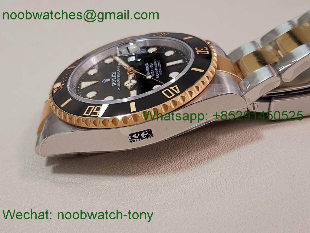 Replica Rolex Submariner 126613 LN Black Gain Weight V2 VSF 1:1 Best SuperClone SS Yellow Gold