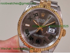 Replica Rolex Datejust 126233 36mm Two Tone Gold Steel Wimbledon VSF VS3235 SuperClone
