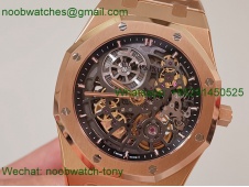Replica Audemars Piguet AP Skeleton 16204 Rose Gold ZF SuperClone Best A7124