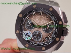 Replica Audemars Piguet AP Offshore 26420 Ceramic APSF SuperClone Best Smoked Dial Gray Rubber SA4401