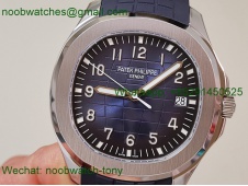 Replica Patek Philippe Aquanaut 5168G 42mm 3KF SuperClone Best Blue Dial Rubber A330 V3