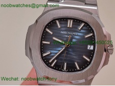 Replica Patek Philippe Nautilus 5711 3KF Superclone Best Blue Textured Dial on SS Bracelet A324 V2