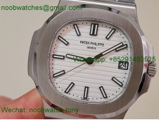 Replica Patek Philippe Nautilus 5711/1A DDF SuperClone Best White Textured Dial On SS Bracelet DD330