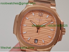 Replica Patek Philippe Nautilus 7118 Ladies Rose Gold PPF SuperClone Best A324
