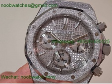 Replica Audemars Piguet AP Royal Oak Chrono 26240 Frosted APSF 1:1 Best SuperCLone Silver Dial SA4401