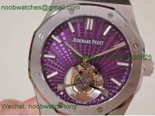 Replica Audemars Piguet AP Royal Oak 41mm Tourbillon BBS Best SuperClone Purple Dial